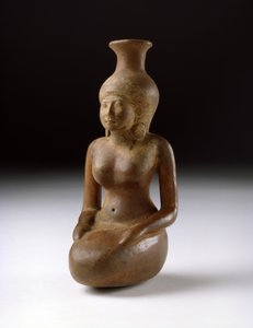 110040の女の子セラミックディテールの形をした容器